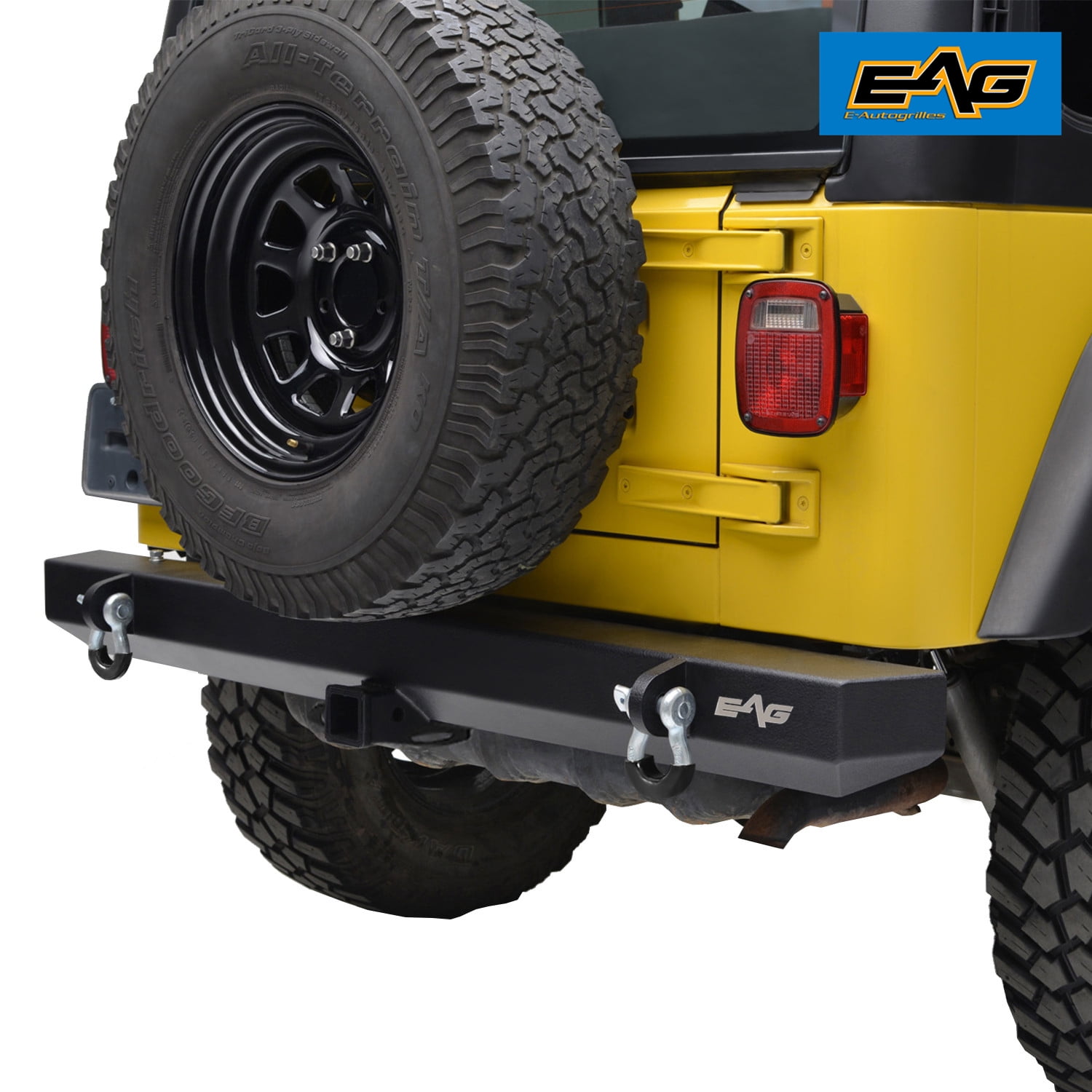 Buy EAG Rear Bumper with 2 Hitch Receiver Off Road = fits 87-06 Jeep  Wrangler YJTJ Online at Lowest Price in Ubuy Nepal. 898489718