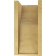 thumbnail image 4 of 7"W x 7"D x 14"H Wide Crestline Rough Cedar Woodgrain TimberThane Corbel, Primed Tan, 4 of 6