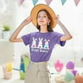thumbnail image 3 of MOUSYA Happy Easter Shirts for Women: Bunny Shirt Easter Tshirt Rabbit Graphic T Shirts Casual Short Sleeve Tops, 3 of 12