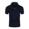 thumbnail image 3 of 100% Cotton Polo Men Shirt Short Sleeve Polo Shirt Contrast Color Polo Summer Streetwear Casual Fashion Men tops, 3 of 5