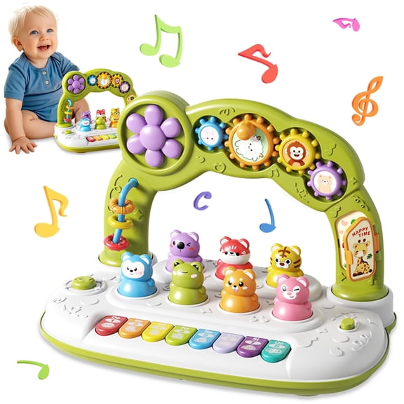 1 Year Old Toys for Boys Girls Birthday Gift, Musical Instruments Piano Keyboard Toy for Toddlers 1-3, Preschool Learning Educational Toys for babies 12 months