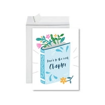 Koyal Wholesale Funny Farewell Jumbo Card Here's To The Next Chapter 8.5 x 11 inch Goodbye Greeting Card with Envelope