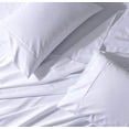 thumbnail image 2 of Abripedic 22 Inch Deep Pocket Solid White Queen 300TC Sheet Set, Breathable Crispy Soft Percale Bed Sheets, 2 of 4