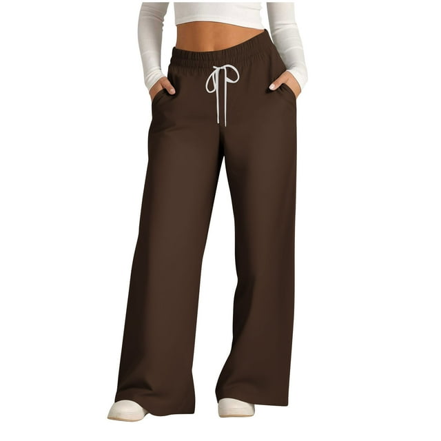 Birdeem Wide Leg Pants for Womenwomens Fashionable Striped Printed Drawstring Wide Leg Pantswomens Wide Leg Pants
