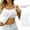 White, variant on JustVH S-6XL Essential Tank Tops for Women Built-in Chest Pad Jersey Sleeveless Tee