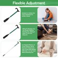 thumbnail image 5 of Baokaler Telescopic Metal Shoe Horn Long Handle, 2Pcs Adjustable Length Dressing Aid, Green, 14-34 inches, 5 of 8
