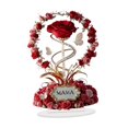 thumbnail image 2 of Letrero de ramo de rosas acrílico 2D con base, regalo para mamá, centro de mesa, adorno artesanal para estantería, escritorio, vacaciones, 2 of 9