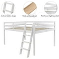 thumbnail image 3 of VINGLI Loft Bed Frame with Inclined Ladder, Solid Wood Loft Bed, 3 of 9