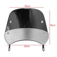 thumbnail image 5 of Parabrisas universal para motocicleta Bobber Cafe Racer Chopper Cruiser 5 a 7 pulgadas JM, 5 of 5