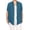 Teal, variant on Women's Plus Size Short Sleeves Draped Open Front Casual Solid Cardigan