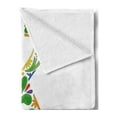 thumbnail image 2 of Letter K Soft Flannel Fleece Blanket, Vivid Color Scheme Natural Inspirations Flowers Leaves Stalks Uppercase K Alphabet, Cozy Plush for Indoor and Outdoor Use, 60" x 80", Multicolor, by Ambesonne, 2 of 5