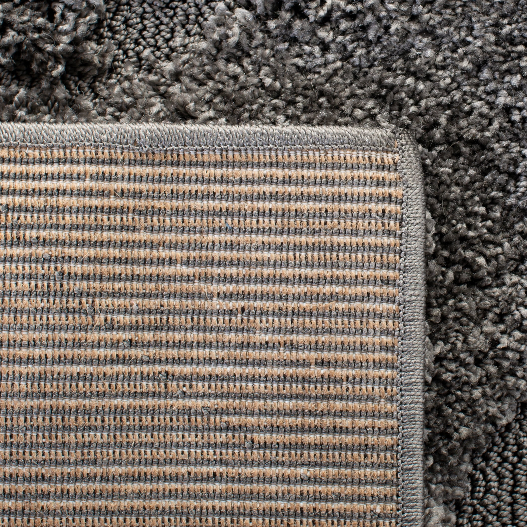 SAFAVIEH Florida Doug Floral Vines Geometric Shag Runner Rug, Grey, 2'3" x 17' - Transitional Modern Design, Grey, Non-Shedding & Easy Cleaning, Ultra Plush Thick Pile, Ideal for Living Room, Bedroom