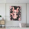 thumbnail image 6 of Kdxio Cute Axolotl Sakura Blossoms B Pattern Canvas Wall Art 12x16 Inches - Waterproof HD Print Solid Wood Frame for Living Room & Bathroom,Vertical, 6 of 8