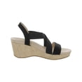 thumbnail image 3 of LifeStride Womens Delta 2 Open Toe Strappy Wedge Sandals, 3 of 3