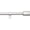 Black, variant on Adjustable 1-Inch Heavy Duty Curtain Rod for Windows, Cap Finials, 72" to 144", Nickel