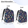 thumbnail image 4 of Balery Sea Inhabitans and Herb Vintage Canvas Backpack for Men and Women - Large Capacity, Durable Travel Laptop Bag for School, Work, Hiking, and Outdoor Activities, 4 of 7