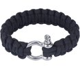 thumbnail image 4 of Pulsera de supervivencia al aire libre, pulsera de supervivencia duradera con hebilla tejida de acero inoxidable para navegar, 4 of 5