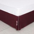 thumbnail image 4 of PiccoCasa Brushed Pleated Bed Skirt Durable Classic Tailored  Dust Ruffled Solid 16 Inch Drop, 4 of 8