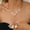 MS175, variant on AEXTO Floral Statement Necklace & Matching Earrings with Rhinestone Accents, Elegant Accessories for Women, Perfect for Weddings, Parties & Special Occasions Jewelry Sets for Women
