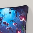 thumbnail image 5 of Lush Decor Fantasy Orchids Decorative Throw Pillow Single 20" W X 20" L Blue - Square Pillow - Velvet Pillows - Floral Throw Pillow - Gothic Fairytale Decor, 5 of 8