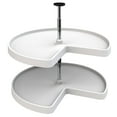 thumbnail image 1 of Rev-A-Shelf 3472-28-11-52 28 Inch Polymer Kidney 2 Shelf Lazy Susan, White, 1 of 8