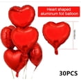 thumbnail image 2 of WODJR Red Heart Foil Balloons Red Heart Foil Helium Balloons for Valentines Day Wedding Engagement Decorations, Heart Shape Foil Mylar Balloons Red 18" for Valentine's Day Party Decorations, 2 of 3