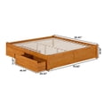thumbnail image 6 of AFI Concord King Wood Platform Bed with Footboard and Storage Drawers, Light Toffee, 6 of 6