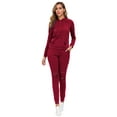 thumbnail image 1 of MintLimit Women's Tracksuits Set Two Piece Solid Casual Ripped Long Sleeve Pullover Hooded Shirt and Jogging Pants with Pockets Sports Sweatsuits, 1 of 5