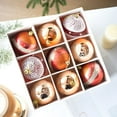 thumbnail image 4 of Christmas Ball Ornament Set With Macaron Design, Plastic Material For Tree Decoration, Home Party Decor 3X3X3In 0.6Lb, 4 of 6