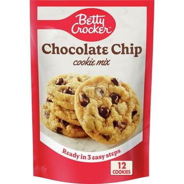 Betty Crocker Chocolate Chip Cookie Mix, Makes (12) 2-inch Cookies, 7.5 oz.