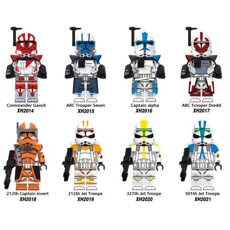 Star Wars Clone Wars Commanders Building Block Figure X 8 Sets 6
