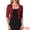 Burgundy, variant on Women's Lace Shrug Ruffle Cardigan Open Front Half Sleeve Bolero XS Black