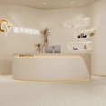 thumbnail image 3 of Podium Stand Church Front Desk Reception Counter Office Desk Luxury Cafe Counter Checkout Theke Rezeption Beauty Salon Furniture My Lux Decor Round, 3 of 12