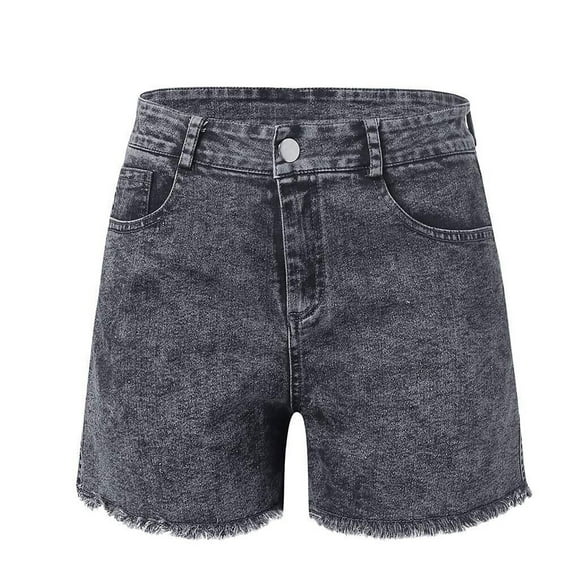 Babysbule Clearance Womens Jeans Women's Jeans Fashion Middle-waisted Straight Pocket Short Pants