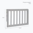 thumbnail image 3 of Dream On Me Universal Convertible Crib Toddler Guard Rail, Pebble Grey, 3 of 5