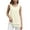 E-Beige White, variant on Women's Sleeveless Chiffon Tank Top Double Layers Casual Blouse Tunic,Black,2XL