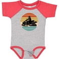 thumbnail image 3 of Inktastic Snowmobile Retro Sunset Boys or Girls Baby Bodysuit, 3 of 5