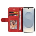 thumbnail image 5 of Allytechgroup Flip Cover Case for Samsung Galaxy S25 Edge, Lightweight PU Leather TPU Inner Folio Stand Hand Wrist Cards Holder Wallet Shockproof Protective Case for Samsung Galaxy S25 Edge, Red, 5 of 9