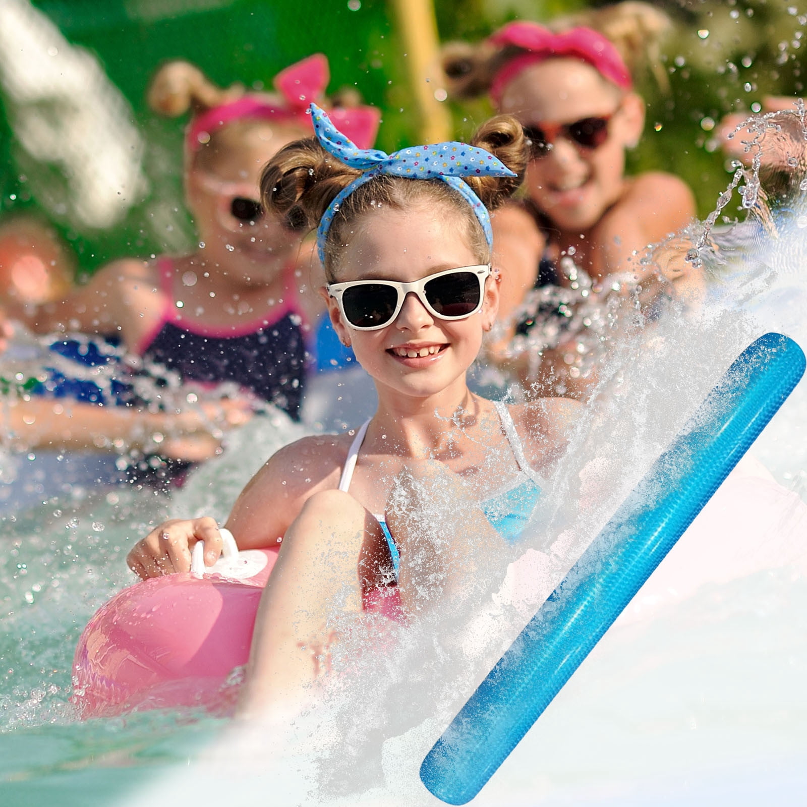 Flexible Pool Noodles (Pack Of 1) - Buoyancy Foam Stick For Swimming, Play & Water Exercise