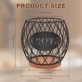 thumbnail image 2 of AEVXKHI Coffee Pod Holder, Large Capacity Coffee Pod Storage Basket, Round Iron Coffee Pod Basket Holder, Coffee Station Pod Organizer for Home Office Cafes, 2 of 10