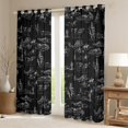 thumbnail image 2 of Homewish Western Cowboy Blackout Curtains Set of 2 (52x84 Each) for Teens Men Adults Boys,Exotic Style Window Curtains,Retro Vintage Curtains and Drapes,Luxury Bedroom Decor, 2 of 6