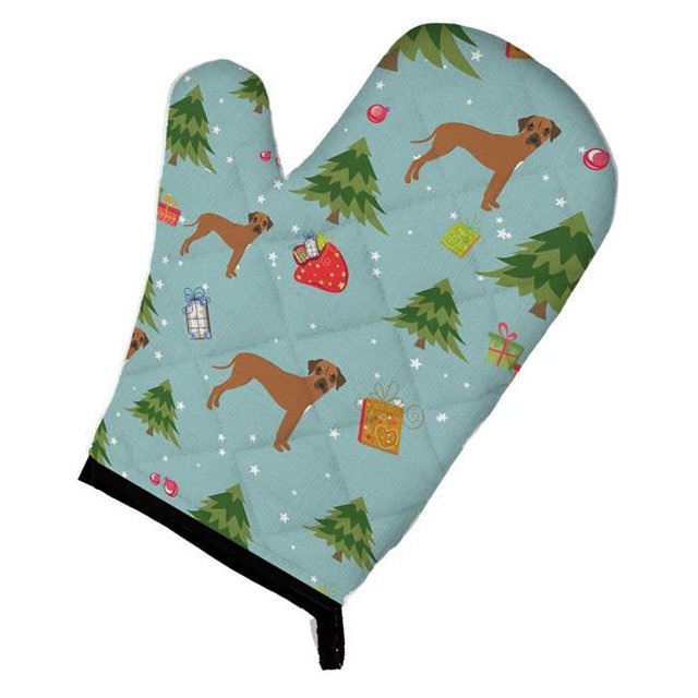 Carolines Treasures BB4976OVMT Christmas RhoDesian Ridgeback Oven Mitt
