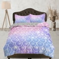 thumbnail image 1 of Fish Scales Mermaid Kids Purple Pink Juego de Funda Nórdica, Ropa de Cama Infantil, Niños, 1 of 4