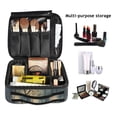 thumbnail image 2 of FORMRS Travel Makeup Bag Large Capacity Train Case Cosmetic Organizer with Adjustable Dividers, Retro Forest, 2 of 8