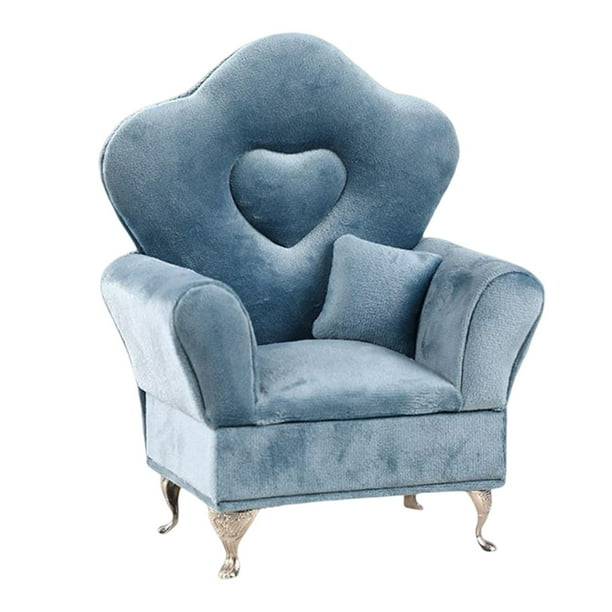 Joyero para sofá cama, casa de muñecas, decoración para sala de estar, joyero para mujer, adorno para Azul