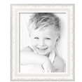 thumbnail image 2 of ArtToFrames 15" x 19" Majestic White Picture Frame, 15x19 inch Silver Wood Poster Frame (WOM-5198),  Pack, 2 of 7