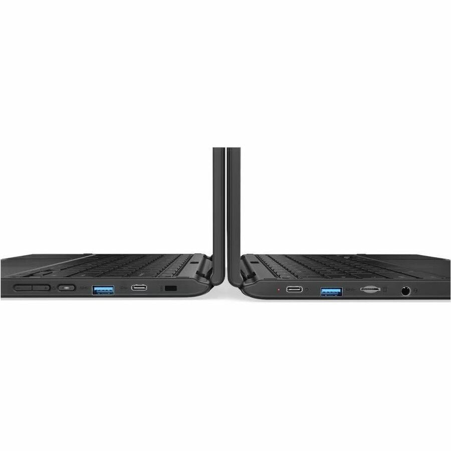 Lenovo 500e Chromebook 2nd Gen 81MC005AUS 11.6" Touchscreen Convertible 2 in 1 Chromebook - HD - Intel Celeron N4120 - 4 GB - 32 GB Flash Memory - English Keyboard - Black