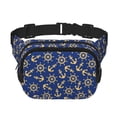thumbnail image 1 of Easygdp Anchors and Nautical Fanny Packs para Mujeres y Hombres, Bolsa de Cinturón, Bolsos de Cruz para Trabajo/Correr/Senderismo, 1 of 9