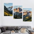 thumbnail image 4 of Nawypu Mountain Wall Decor Sunrise Sunlight in Aspen Colorado Rocky Mountains Wall Art for Bedroom Living Room Home Decorations Framed Artwork Canvas Prints Ready to Hang12''x16''X3 Panels, 4 of 4