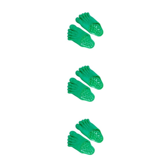 Qarigey Zapatillas divertidas de PVC para pies descalzos, zapatos para niños, mujeres y hombres, adultos, verde Type1 NO1